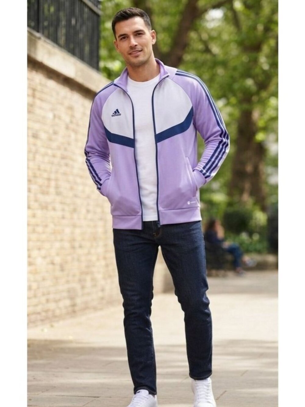 Men's - Adidas Tiro Purple Training Jacket, Size Small - Picture 1 of 7